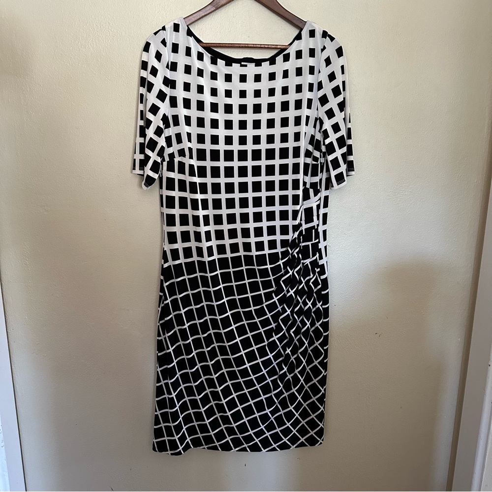 Anne Klein geometric dress
